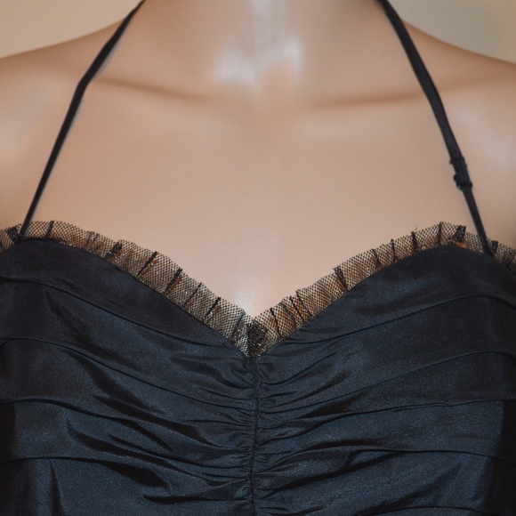 BETSY JOHNSON Evening Ruched Silk Party Dress - Picture 4 of 9